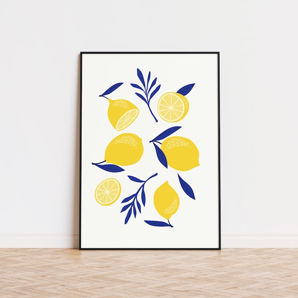 Bright Lemons Poster | Bright Lemons Wall Art | Bright Lemons Art | Bright Lemons Printed Poster