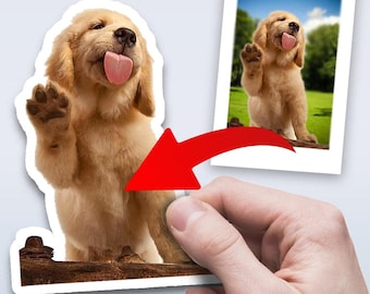 Personalized Pet Stickers | Custom Pet Portrait Decals | More! | Perfect Gift For Everyone |