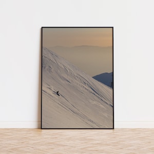 Regalo de snowboarder, póster de snowboard, regalo de moda para entusiastas del snowboard, regalo de arte de pared, póster de snowboard