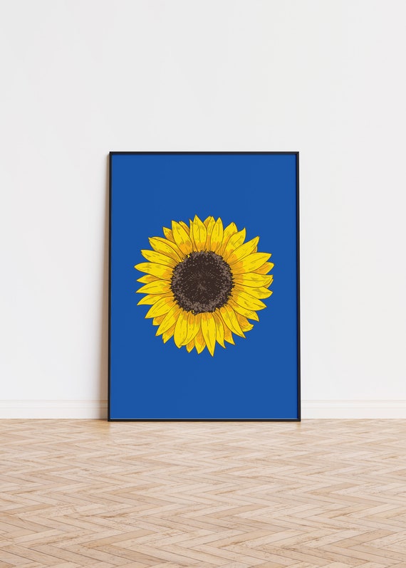 Ukraine Sunflower Poster | Ukraine Sunflower Wall Art | Ukraine Sunflower Art | Ukraine Sunflower Printed Poster