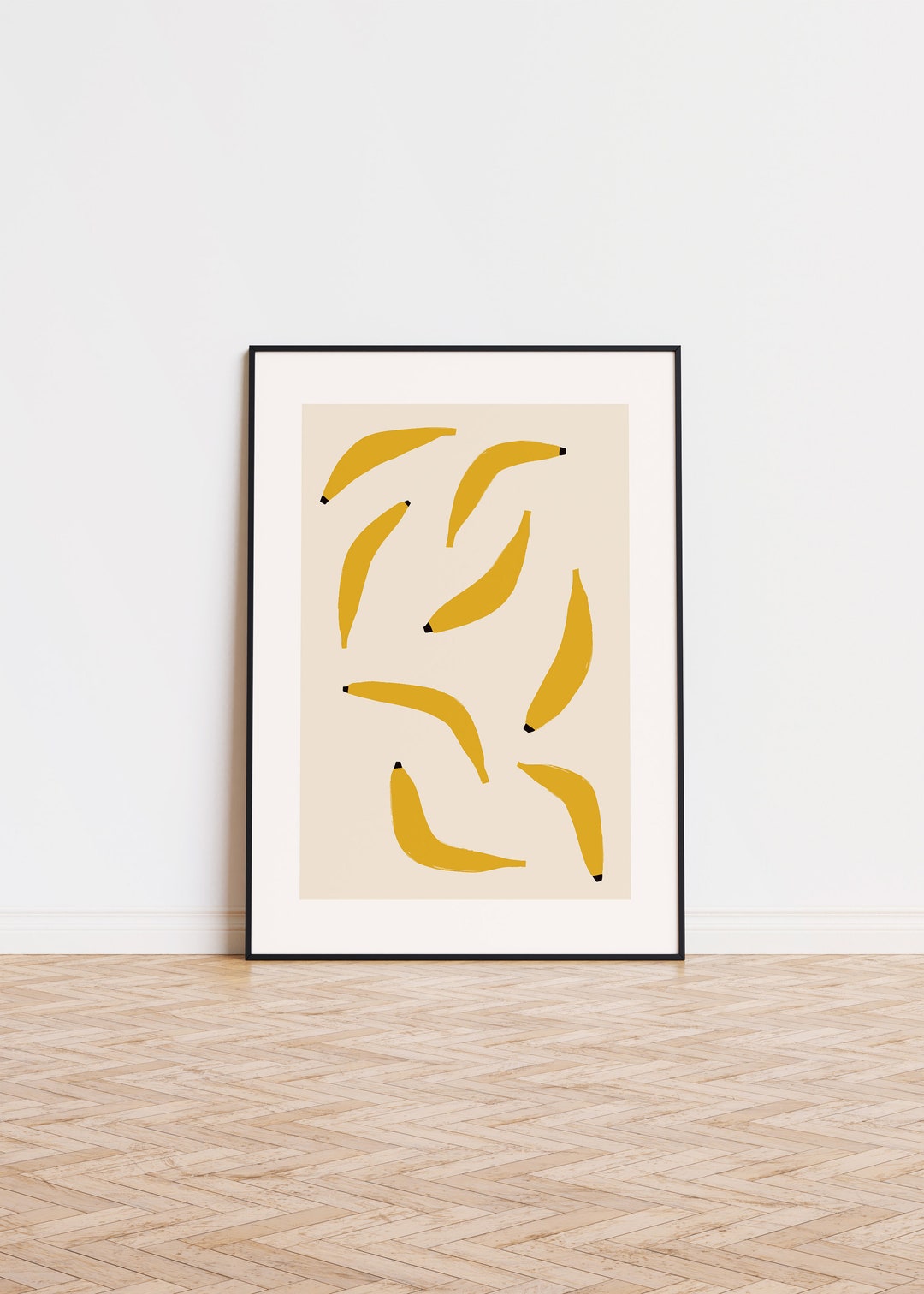 Banana Poster Banana Wall Art Banana Art Banana Printed Poster Etsy