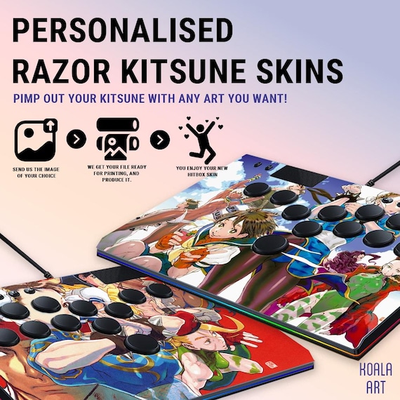 Personalized Skins for Razer Kitsune Hitbox | Custom Arcade Controller Vinyl Wrap | Sticker | High-Quality Vinyl Decals