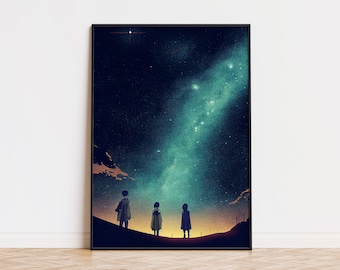 Melkweg GalaxyPoster | Melkweg Galaxy kunst aan de muur | Trendy muurkunst | Trendy poster | Melkweg van de aarde mooie poster | Ruimte-poster