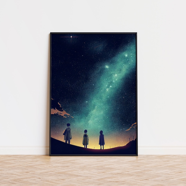 Млечный Путь ГалактикаПостер | Млечный Путь Галактика Настенная художественная | Модный | настенного искусства Модный плакат | Млечный Путь с Земли Красивый плакат | Космический плакат
