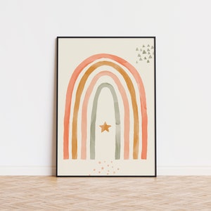 Aquarelle Rainbow Poster | Aquarelle Rainbow Wall Art | Aquarelle Rainbow Art | Aquarelle Rainbow Printed Poster
