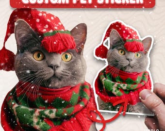 Personalisierte Haustier Aufkleber | Benutzerdefinierte Haustier Porträt Aufkleber | Mehr! | Perfektes Geschenk für alle |