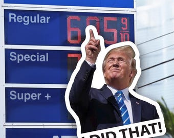 Donald Trump I Did That! | Vinyl Sticker | | High-Quality Vinyl Decals | for Laptop | Car | Book | Water Bottle Anti Trump Sticker