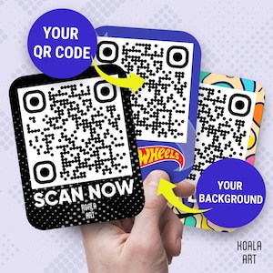 Gepersonaliseerde QR-code | Vinylsticker | | Hoogwaardige vinylstickers | voor laptop | Auto | Zakelijk | Waterfles