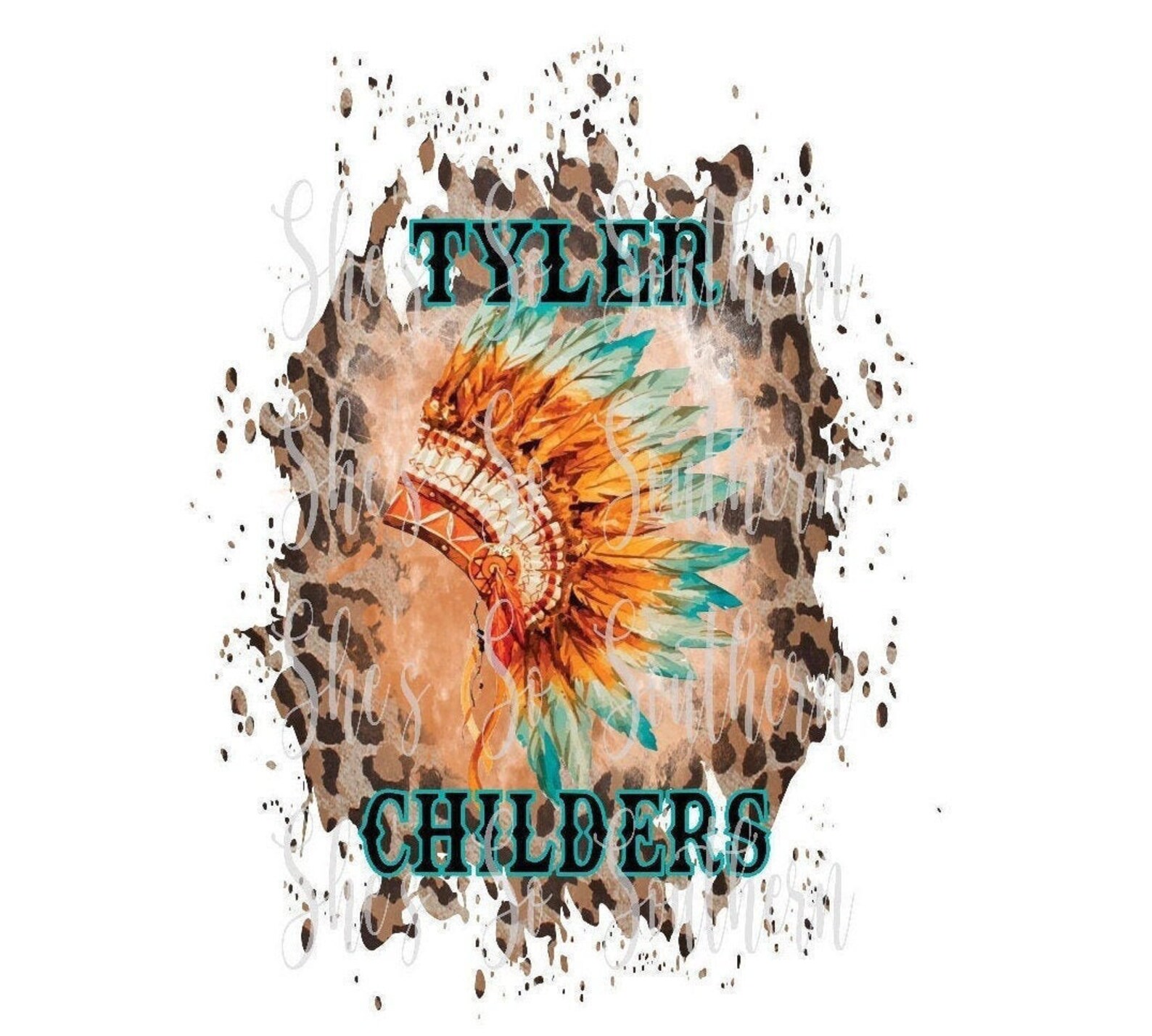 Tyler Childers Feathered Indians PNG Sublimation Digital | Etsy