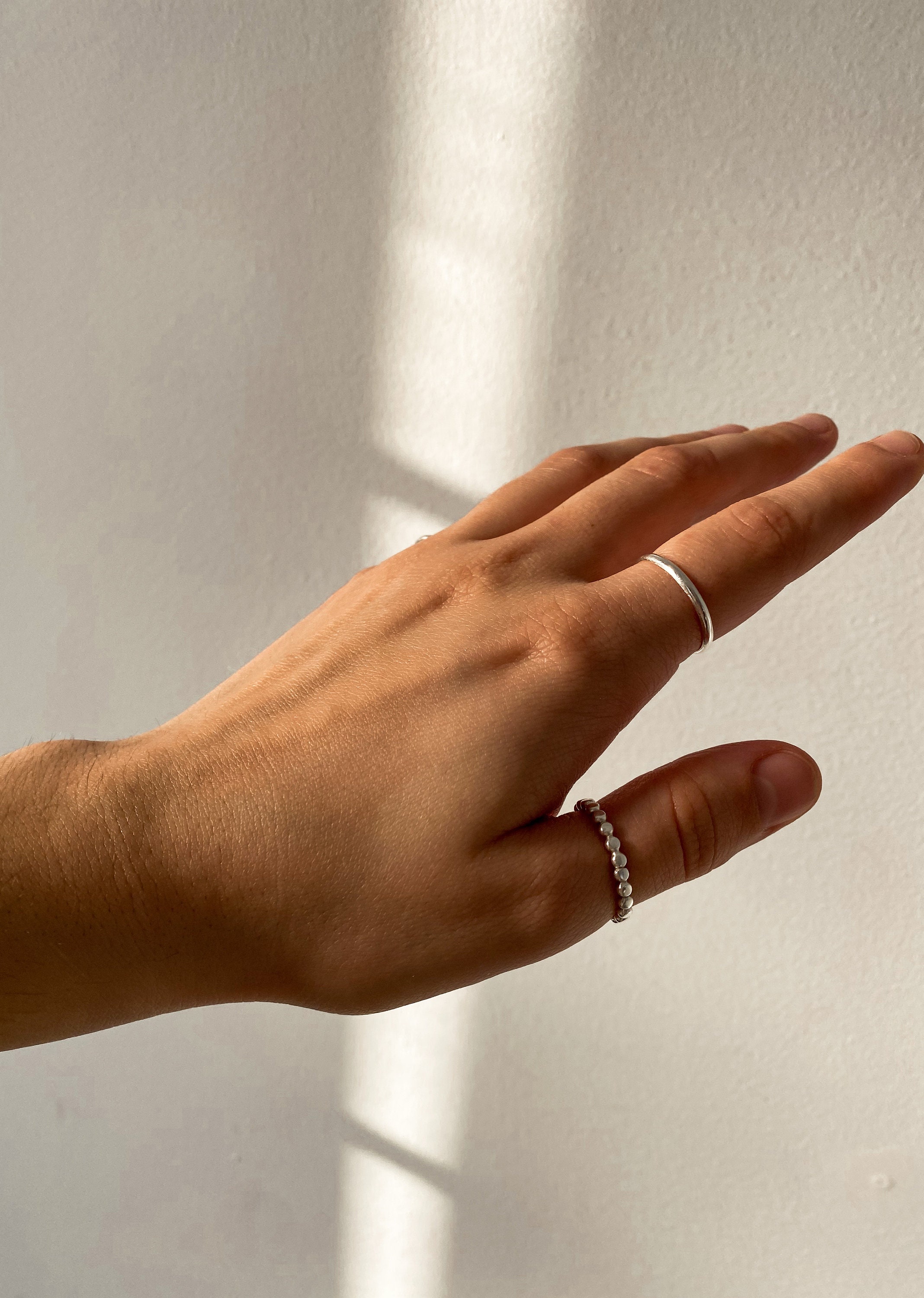 Recycled metal shop wedding band