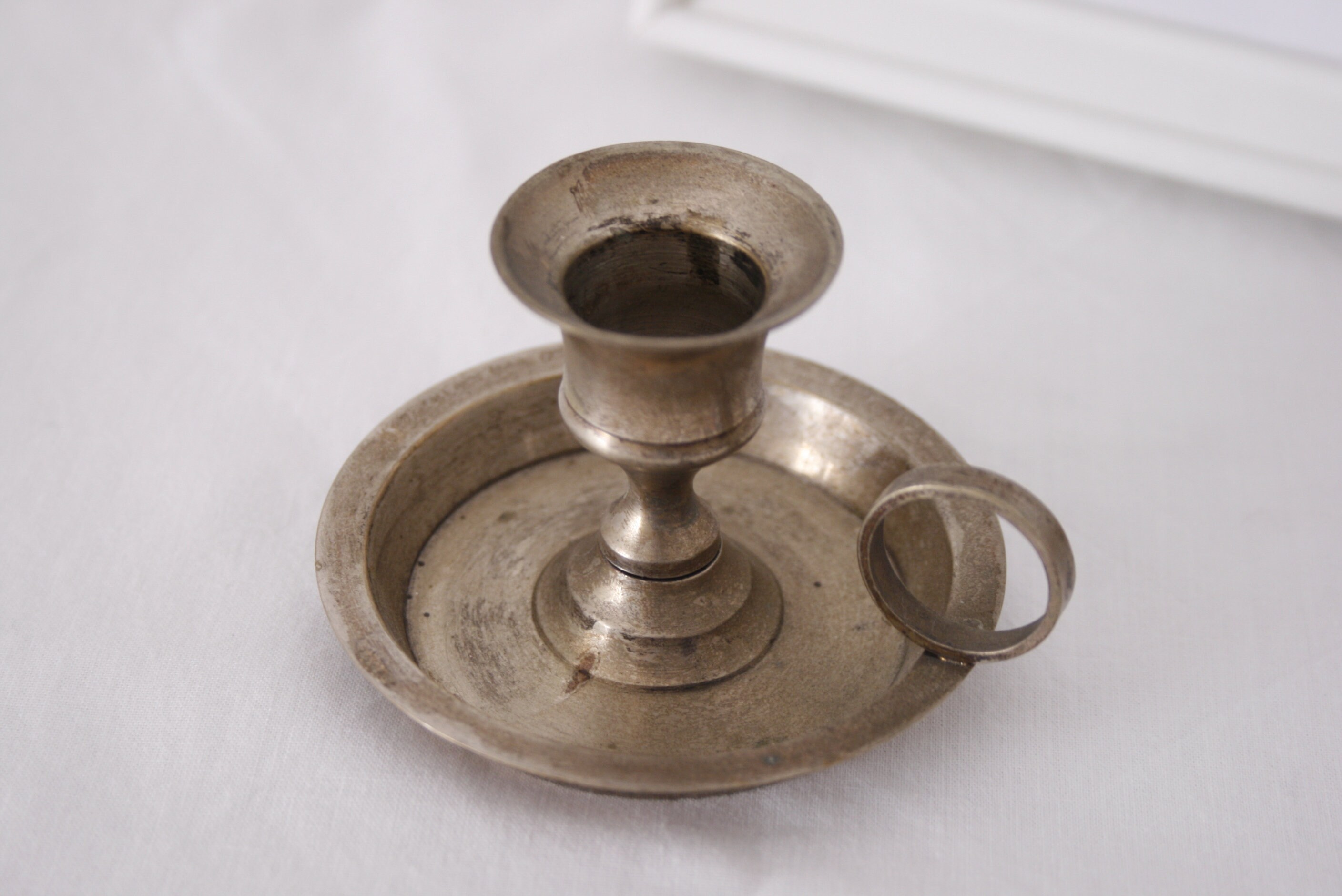 Silver Plated Chamberstick Candle Holder - antiques - by owner -  collectibles sale - craigslist