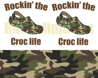20oz Tumbler Rockin The Croc life digital file