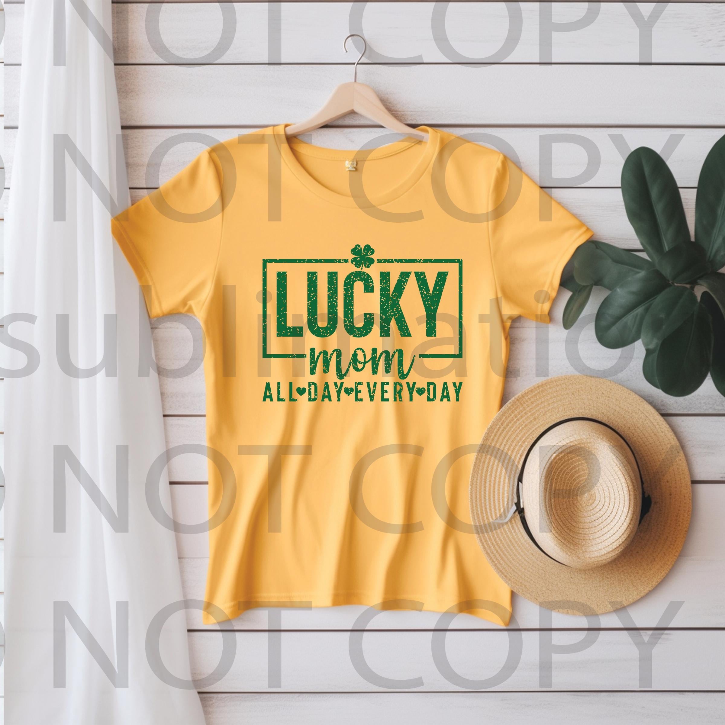 DTF Lucky Mom Transfer Ready to Press #828