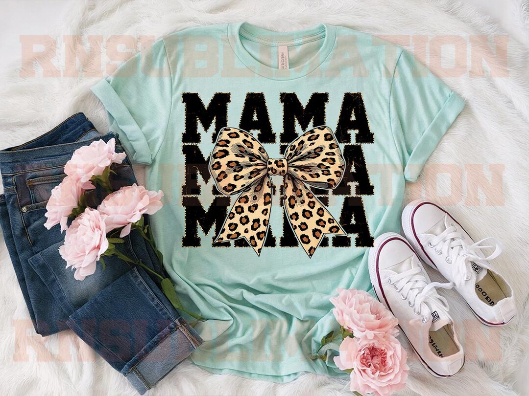 DTF Mama Leopard Print Transfer Ready to Press - Etsy