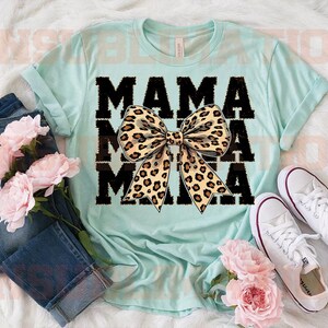 DTF Mama Leopard Print Transfer Ready to Press