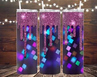 20oz Purple Glitter Style Tumbler