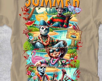 DTF Summer Vibes Transfer Summerween Ready to Press