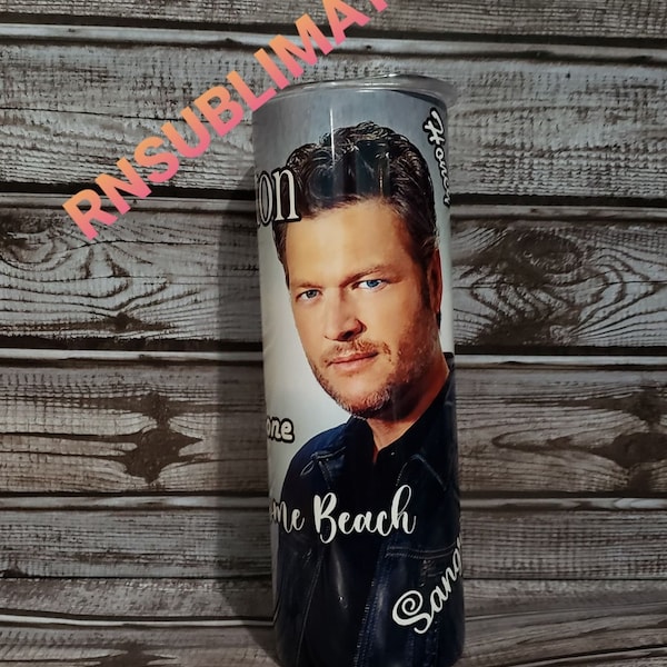 20oz tumbler Blake Shelton