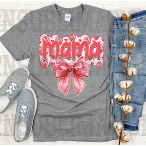 DTF Mama Strawberry Coquette Transfer Ready to Press