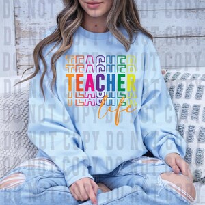 DTF Teacher Transfer Ready to Press