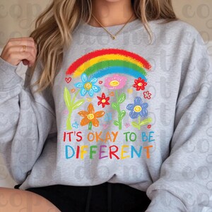 DTF It&#39;s Okay to be Different Transfer Ready to Press