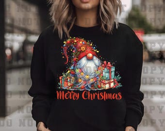 DTF Christmas Gnome Transfer Ready to press Image