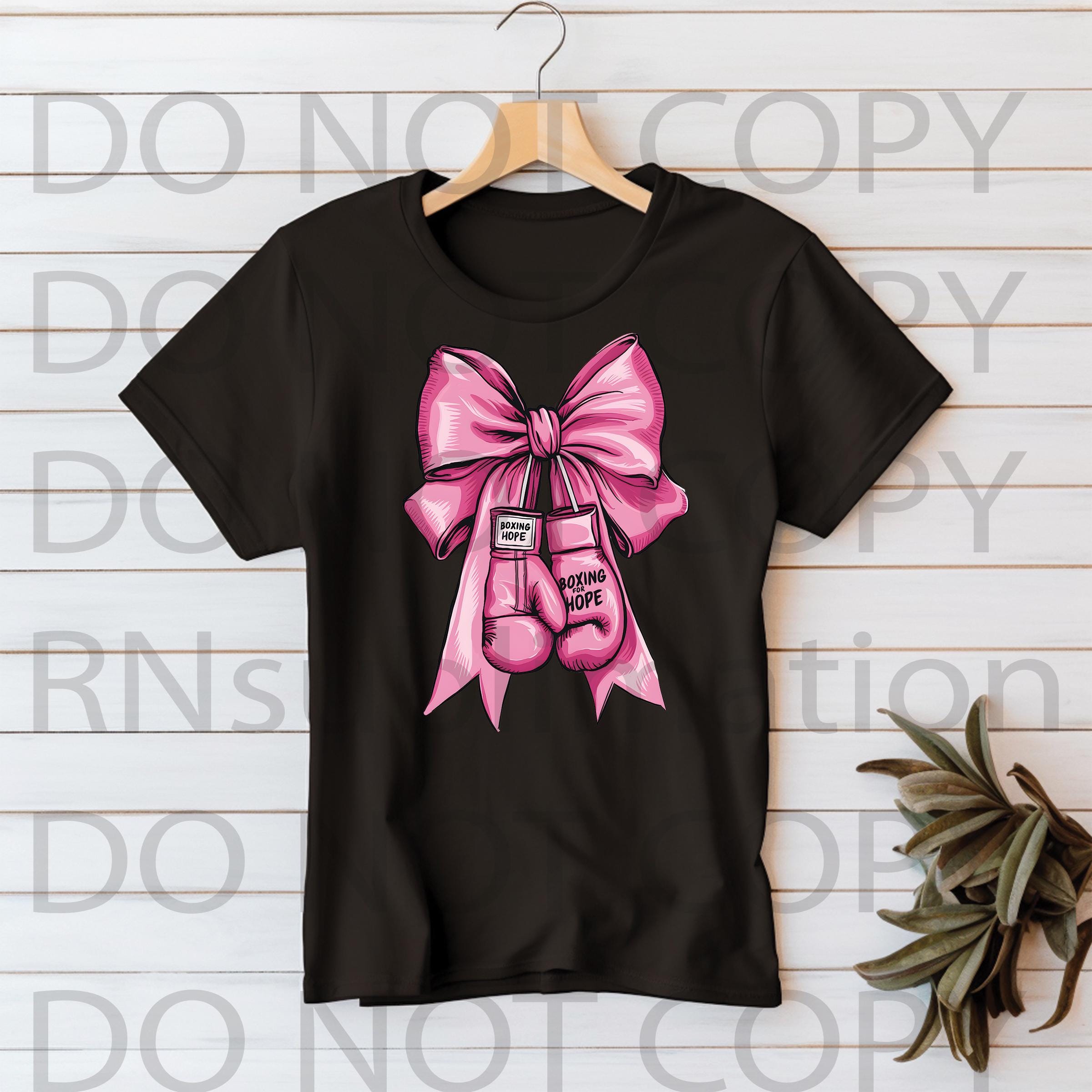 DTF Breast Cancer Awareness Boxing for Hope Transfer Ready to Press #863