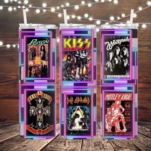 20oz 80&#39;s Rock hairband tumbler