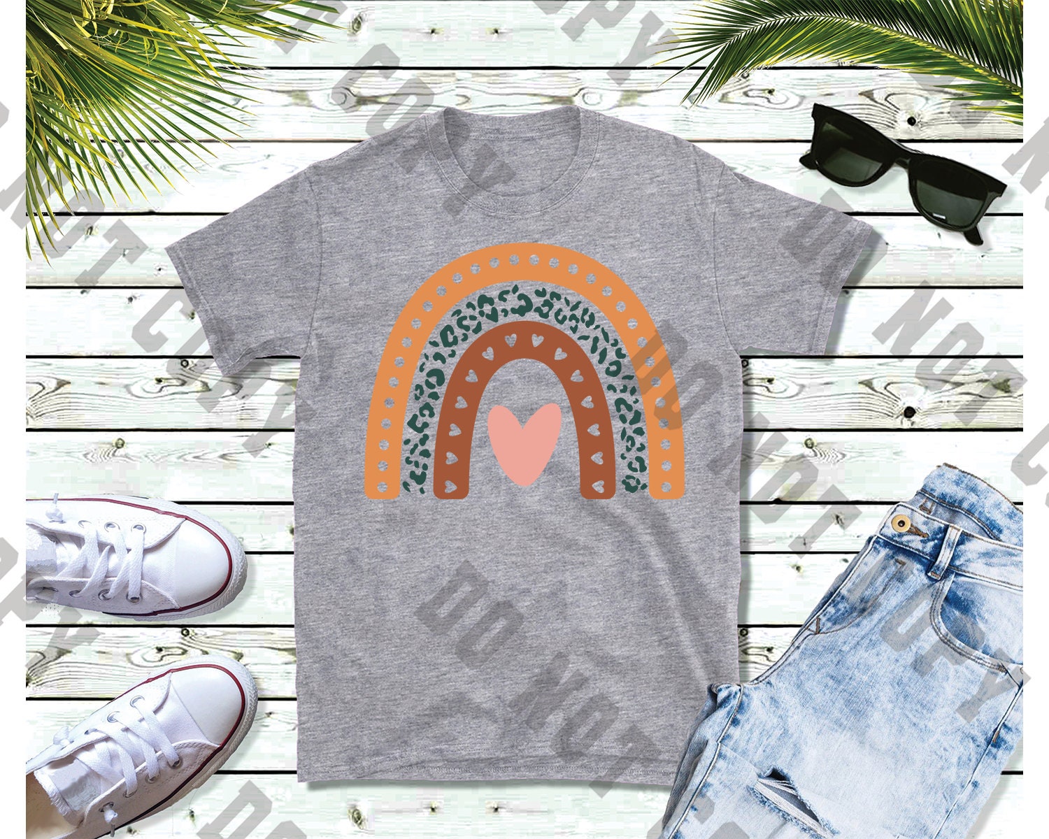 DTF Boho Rainbow Transfer/Print #1197