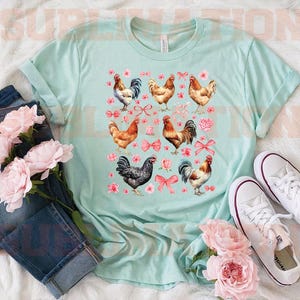 DTF Coquette Chickens Transfer Ready to Press