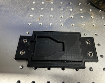 RFID wallet jig for fiber laser