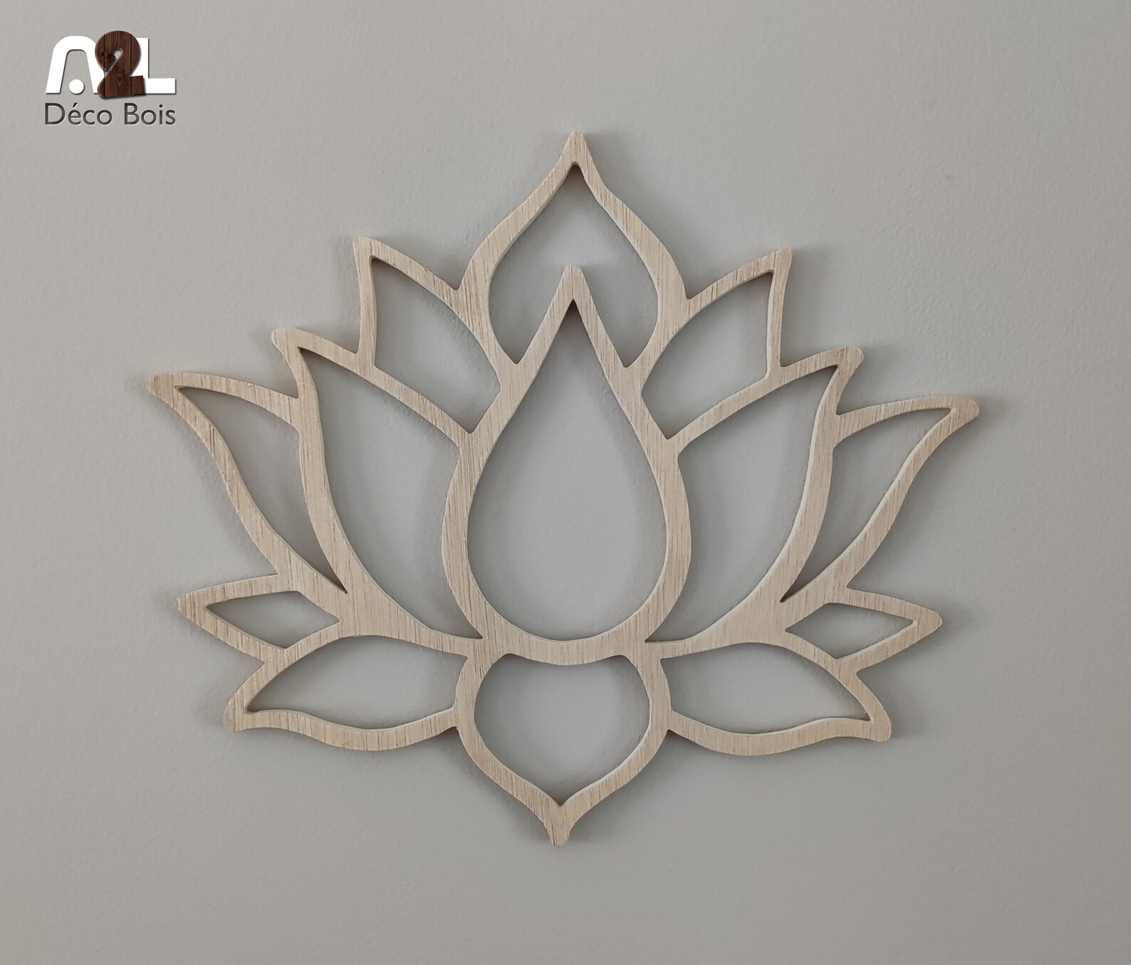 Fleurs de lotus en bois, fait main en chantournage - Etsy France