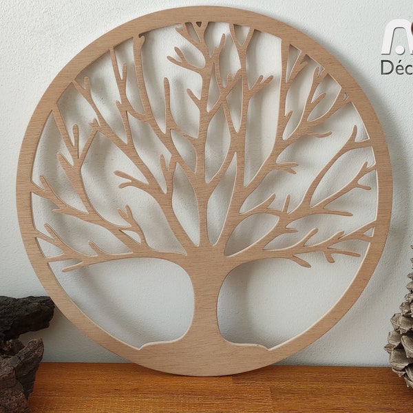 Arbre de vie en bois, fait main en chantournage