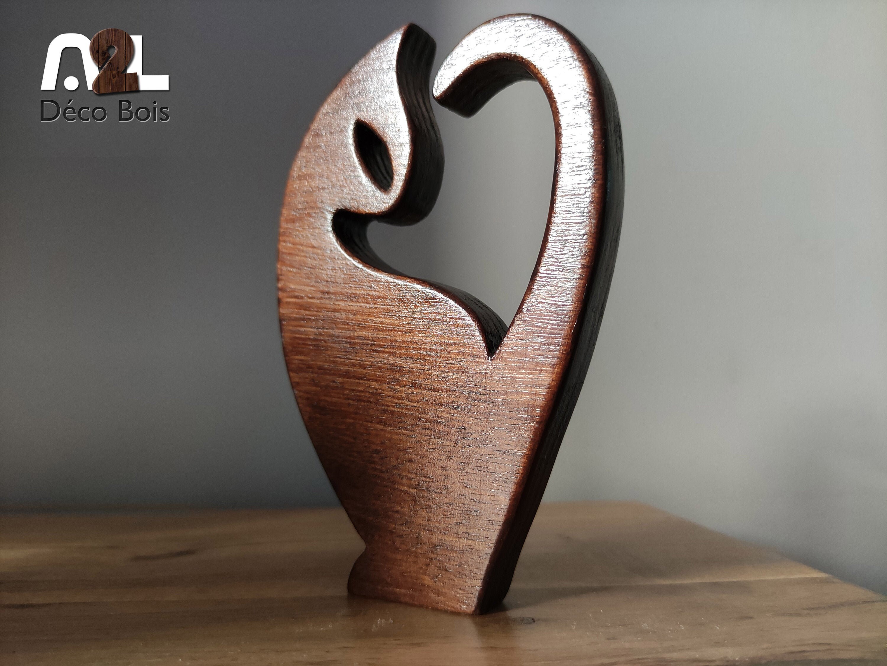 Chat Déco en Bois, Fait Main Chantournage