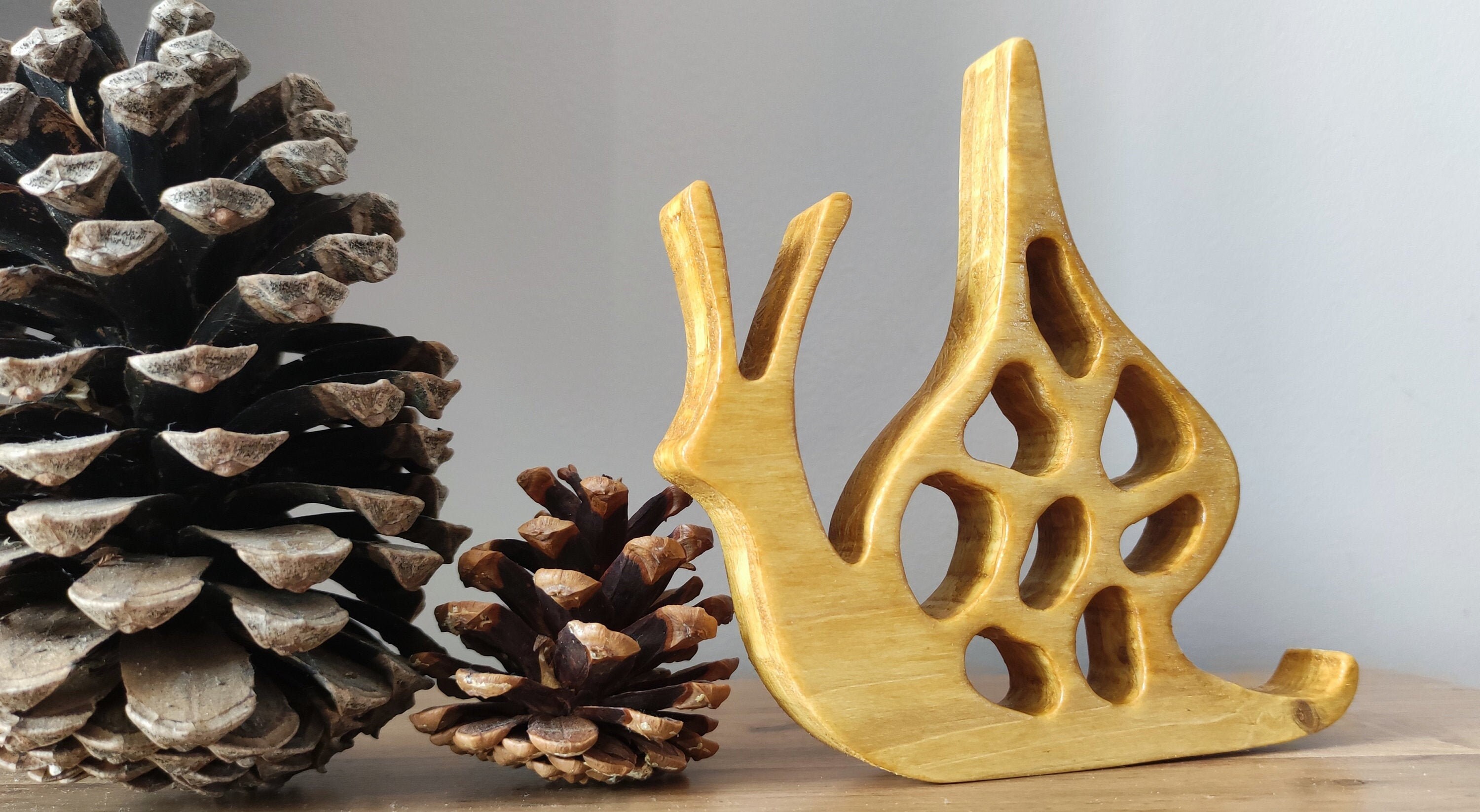 Escargot Déco en Bois, Fait Main Chantournage