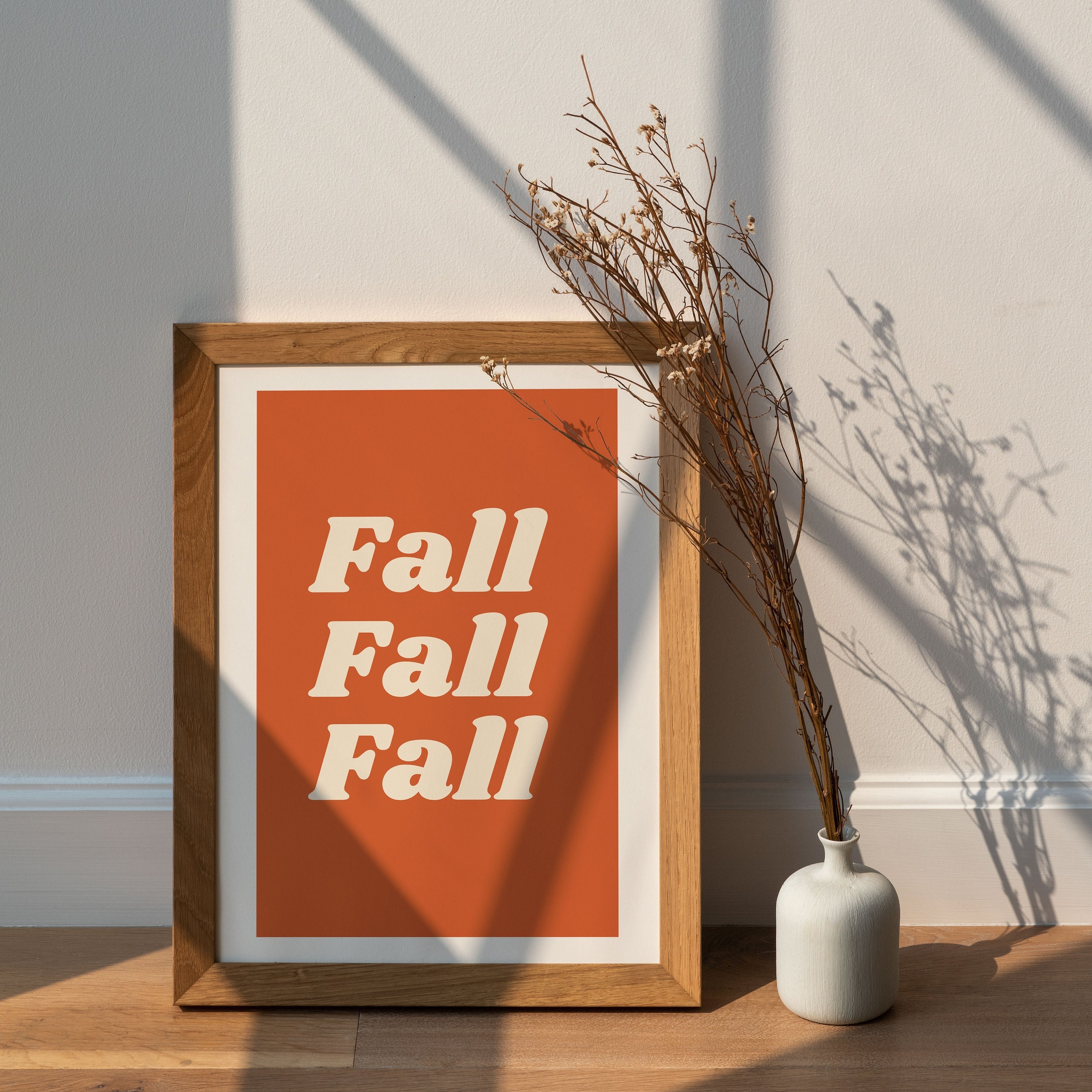 Affiche Automne, Poster Fall, Déco Automne, Illustration, Citation, Saison, Décoration Intérieure, A