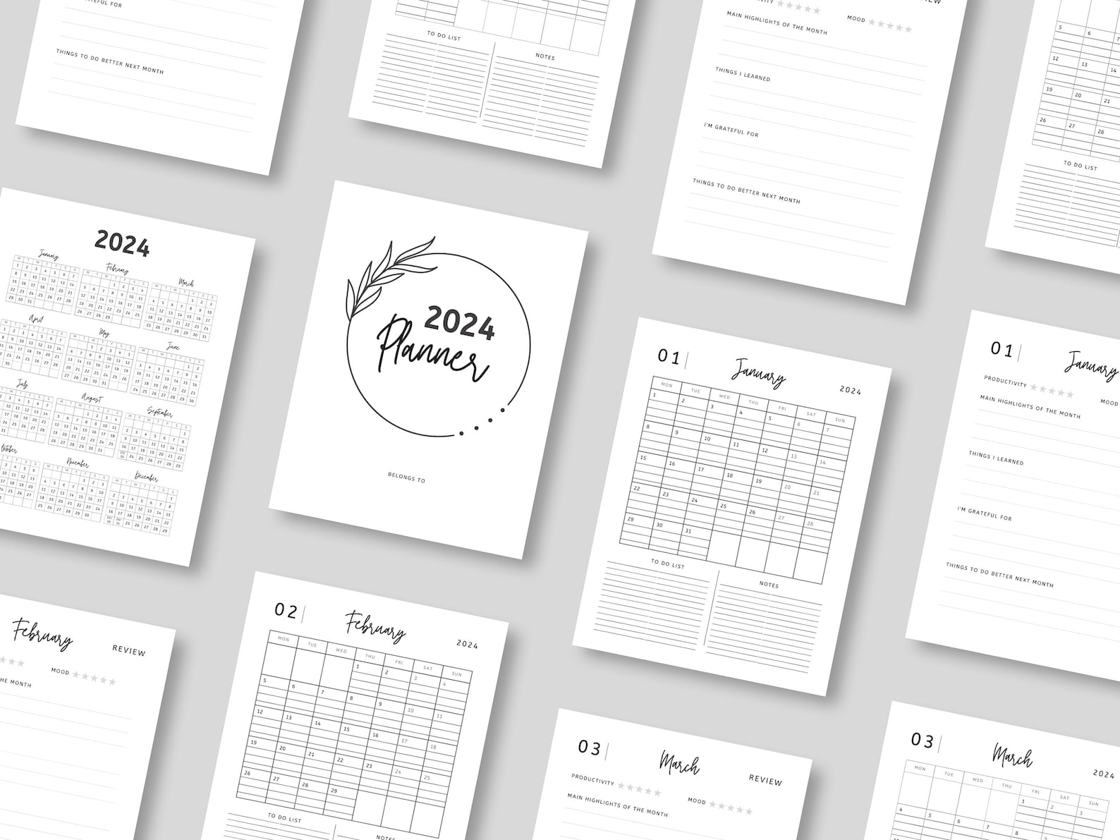 2025 Printable Calendar, 2025 Printable Planner, 2025 Calendar Pdf