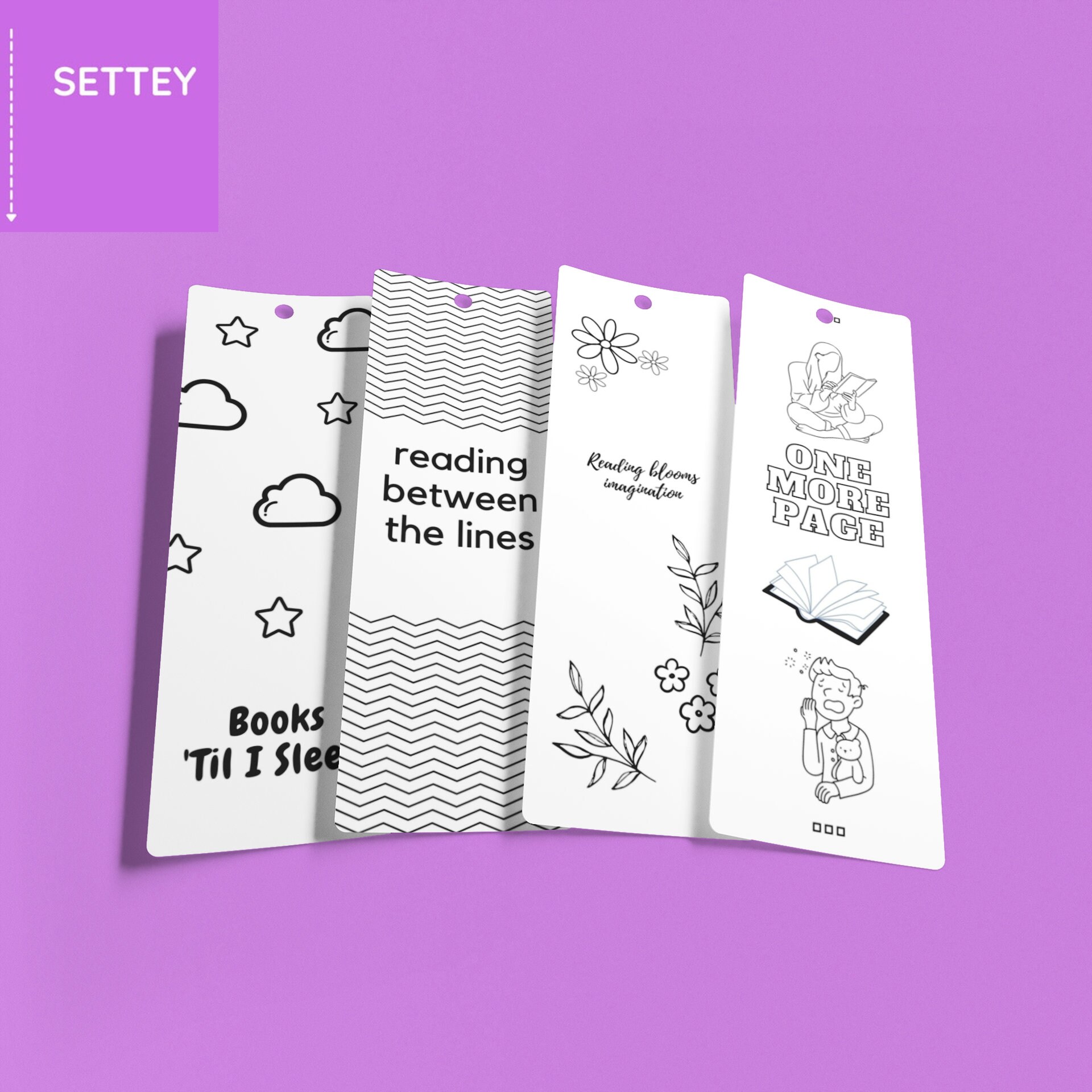 Black and White Printable and Colouring in Bookmarks. Make Reading ...