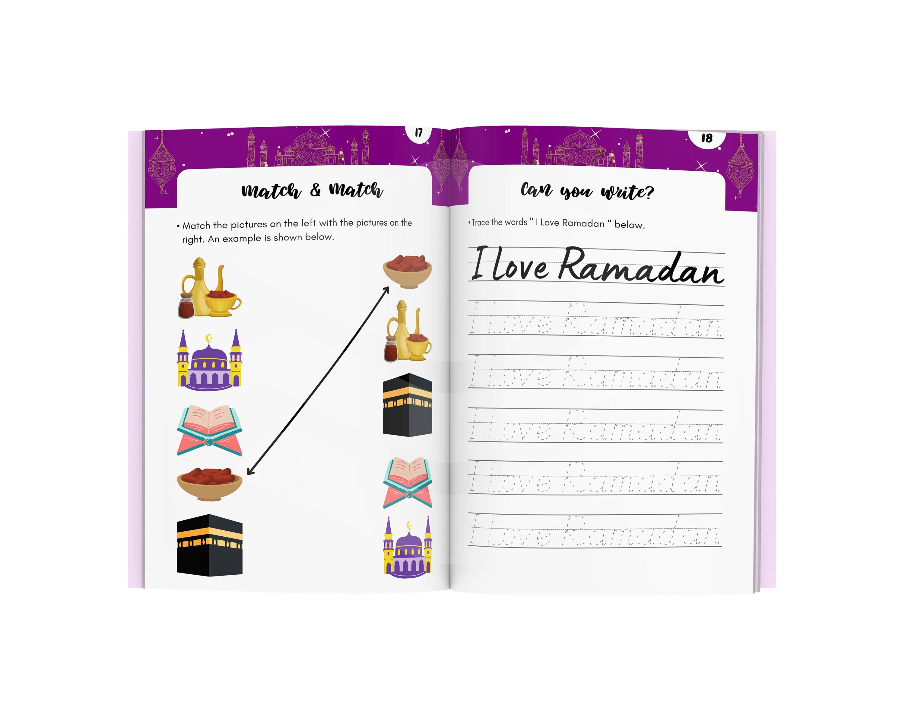Printable Ramadan Activity Book for Kids 3-7 A4 Size | Etsy