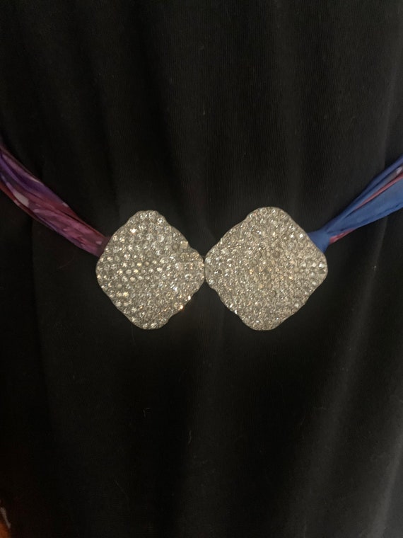 Vintage rhinestone, silver back belt Amazon.com: Western Rhinestone Silver Circle Studs and Cross  main image 4