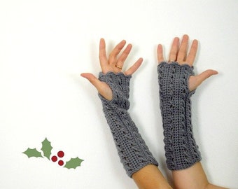 Crochet fingerless gloves pattern-Women crochet pattern-Wrist Warmers pattern-Fingerless Mitts Pattern PDF