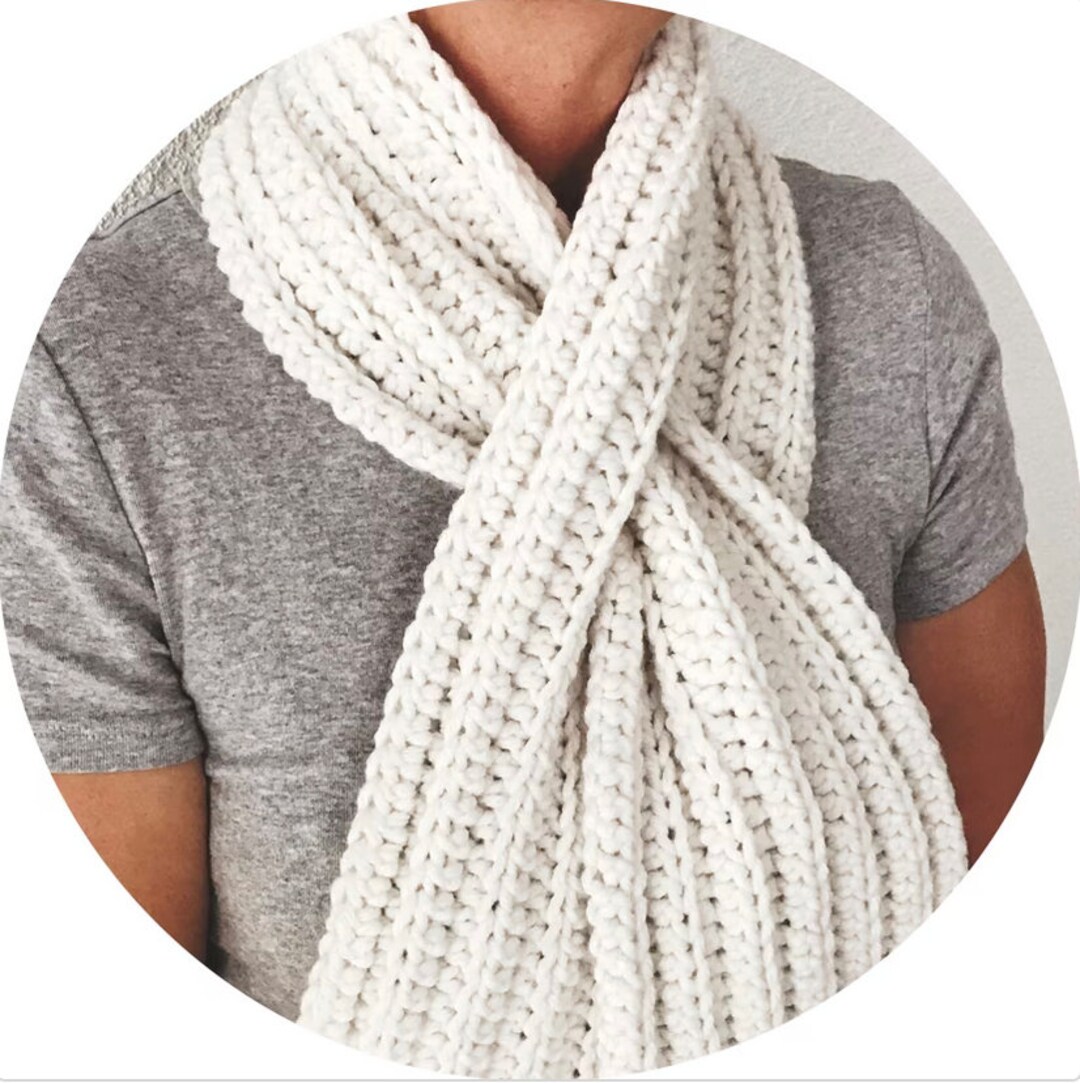 Fast and Easy Keyhole Scarf Crochet Pattern - Unisex and Adjustable ...