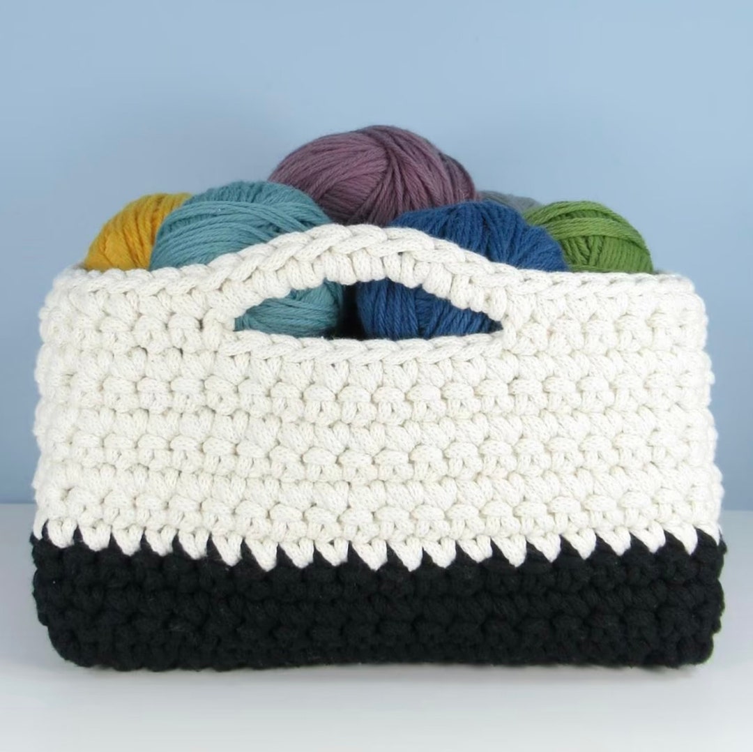 Crochet Containers Chunky Basket Container Crochet Pattern - Beginner Level - Etsy