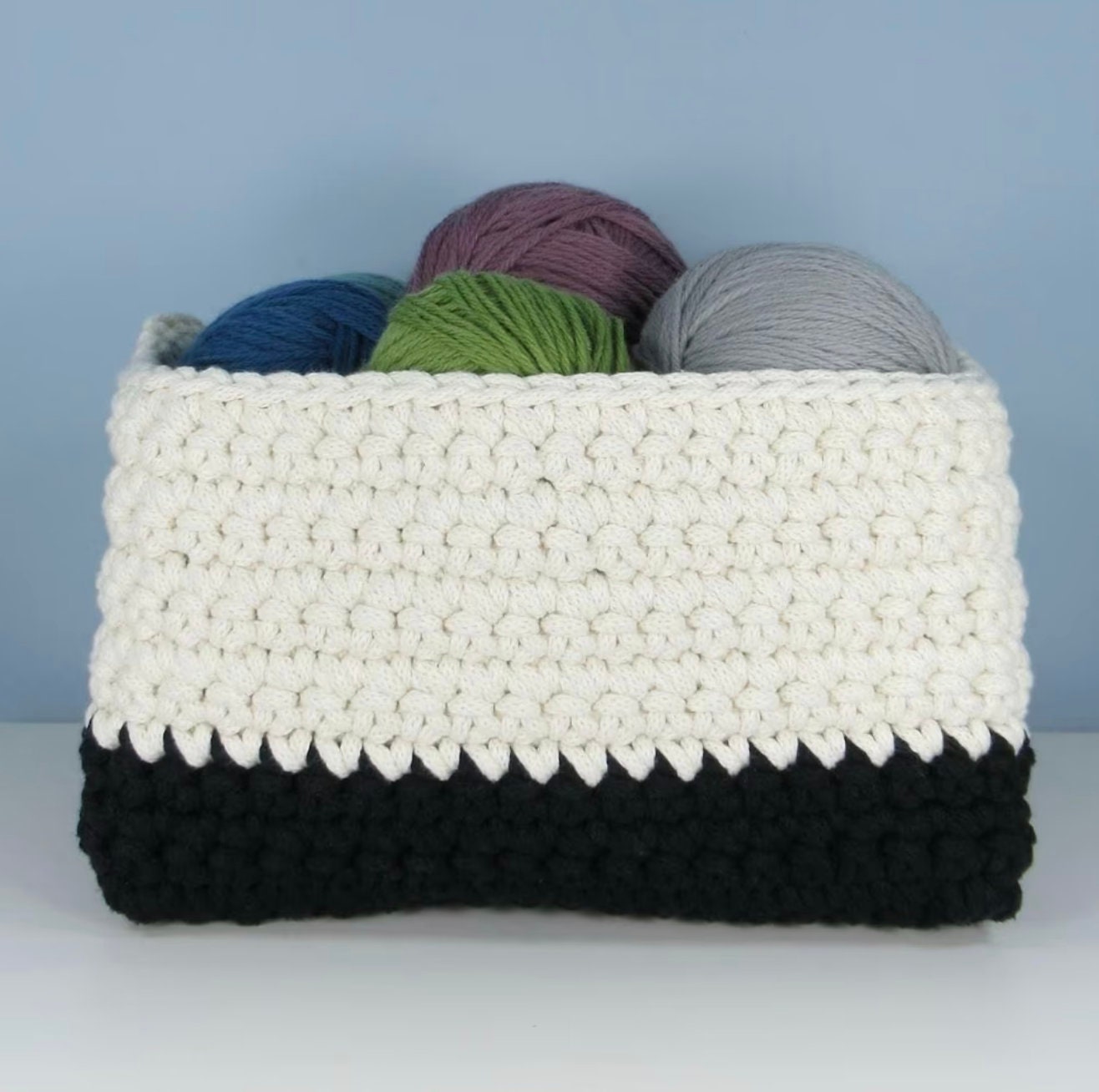 Crochet Containers Chunky Basket Container Crochet Pattern - Beginner Level - Etsy