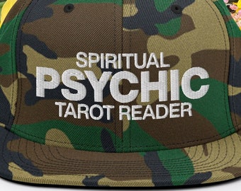 Spiritual Psychic Tarot Reader Snapback Baseball Hat New Age Occult Casual Sport Cap