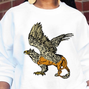Gryphon Mystical Beast Sweatshirt Mythological Ancient Bird Magical Creature Sweatshirt