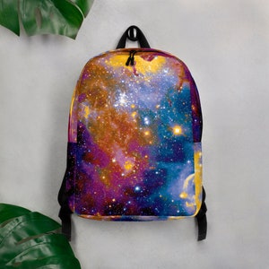 Nebula Space Galaxy Minimalist Backpack Spiritual New Age All Over Print Celestial Sport Backpack