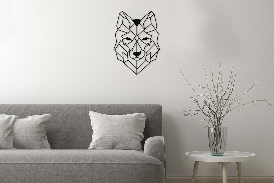 Wolf Head Metal Wall Art Wolf Head Wall Décor Large Metal Etsy