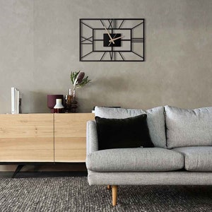 The size of the modern clock makes it super easy to read the clock even if you are not close to it. Just enjoy watching your guests look amazingly at your unique wall clock.