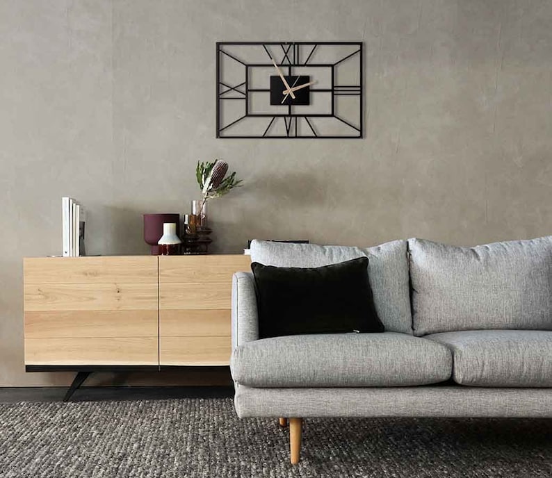 The size of the modern clock makes it super easy to read the clock even if you are not close to it. Just enjoy watching your guests look amazingly at your unique wall clock.